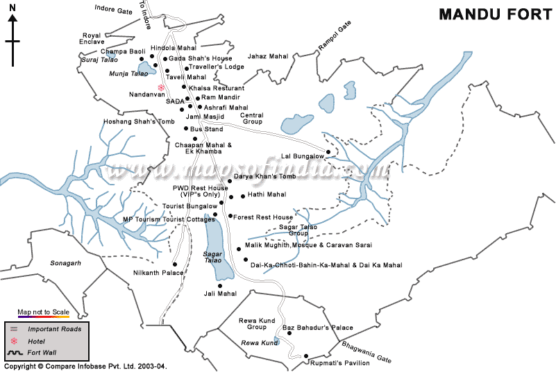 City Map of Mandu