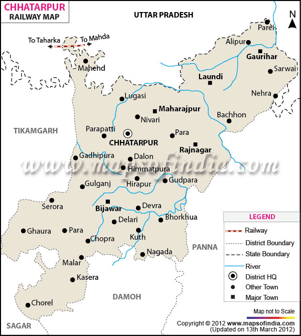 Railway Map of Chhatarpur