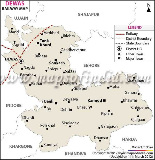 Railway Map of Dewas