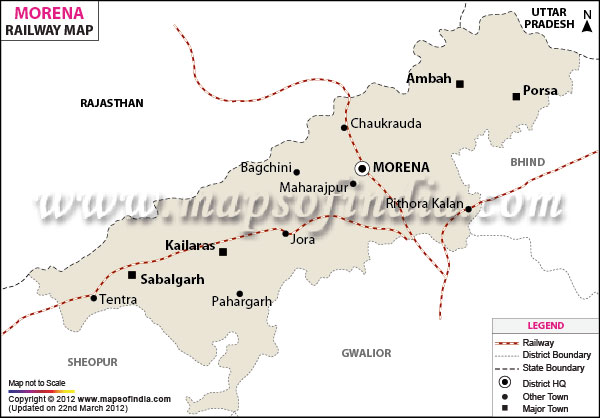 Railway Map of Morena