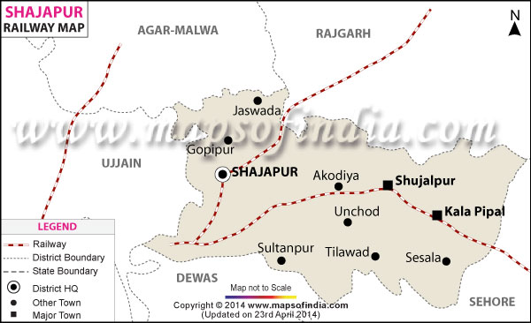Railway Map of Shajapur