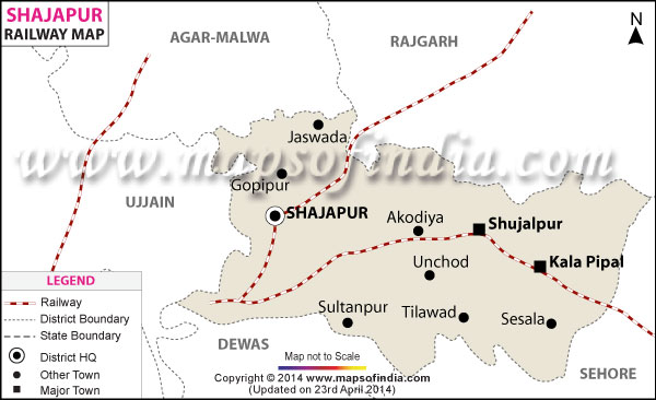 Railway Map of Shajapur