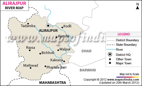 River Map of Alirajpur