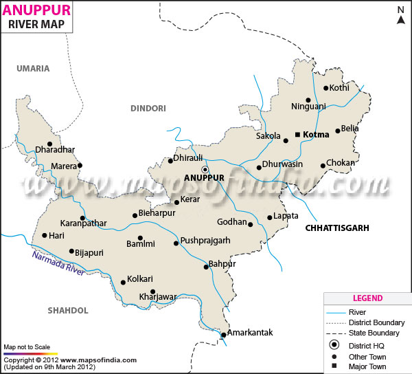 River Map of Anuppur