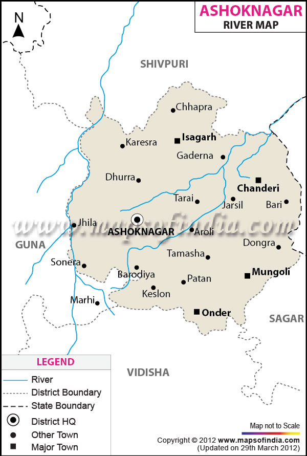 River Map of Ashok-Nagar