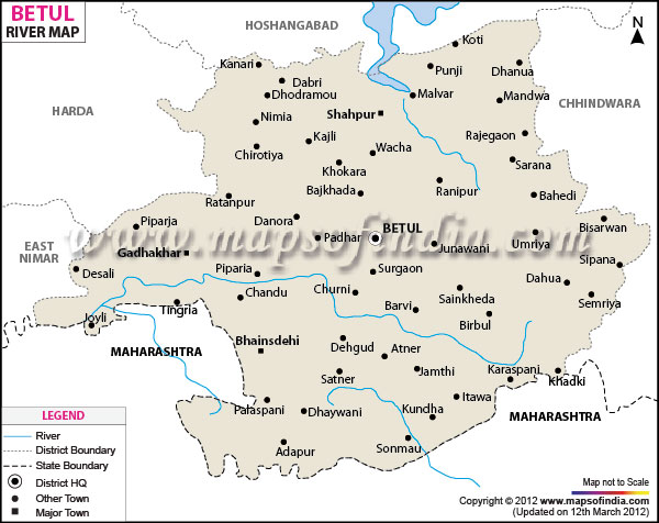 River Map of Betul