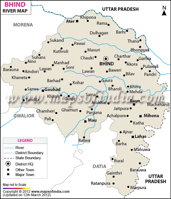 River Map of Bhind