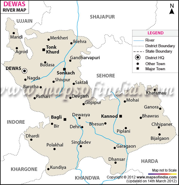 River Map of Dewas