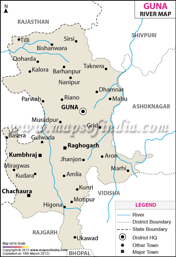 River Map of Guna