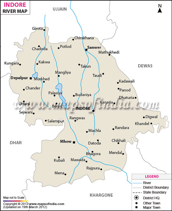 River Map of Indore