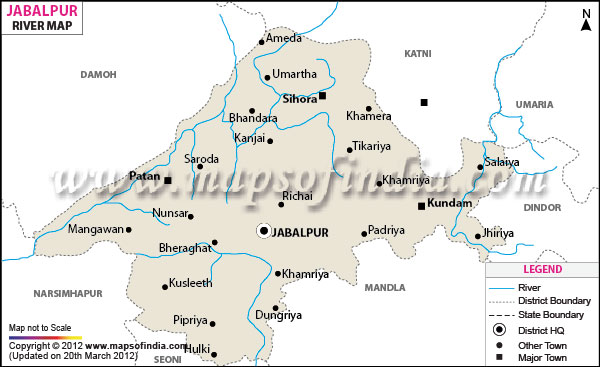 River Map of Jabalpur