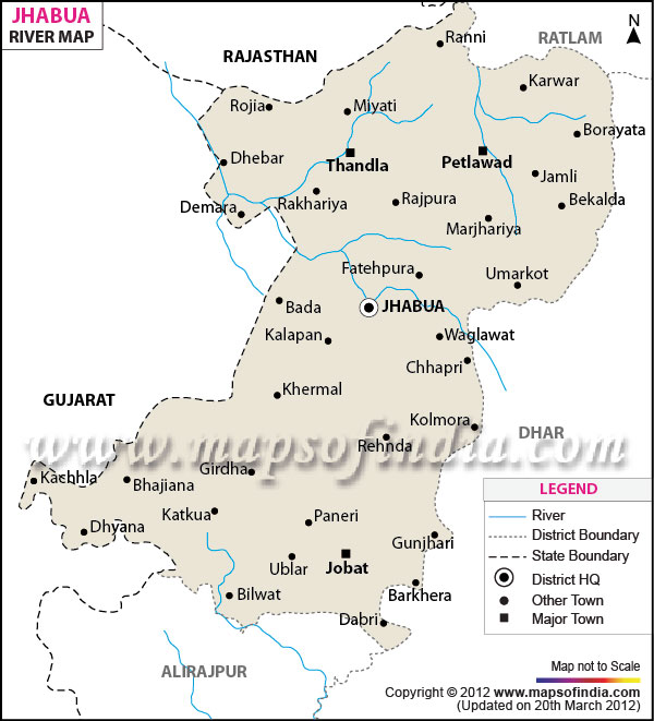 River Map of Jhabua