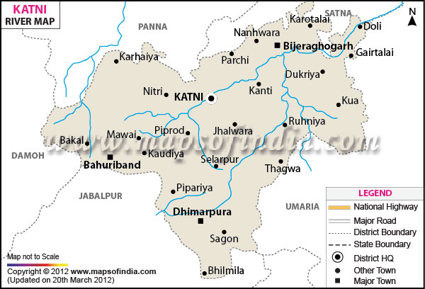 River Map of Katni