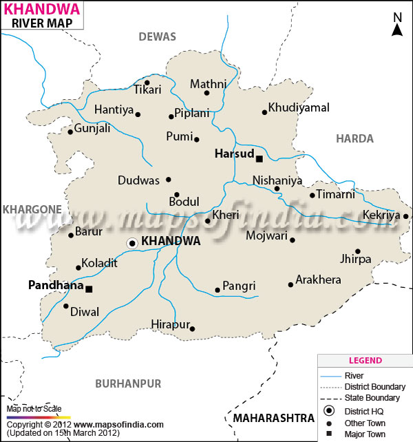 River Map of Khandwa