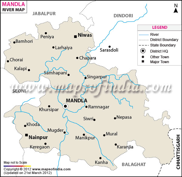 River Map of Mandla