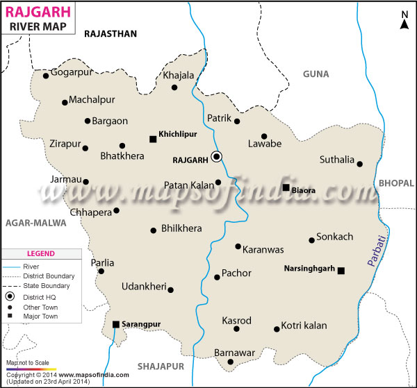 River Map of Rajgarh