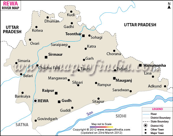 River Map of Rewa