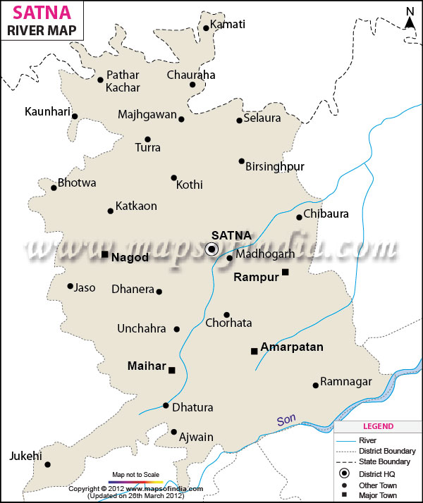 River Map of Satna