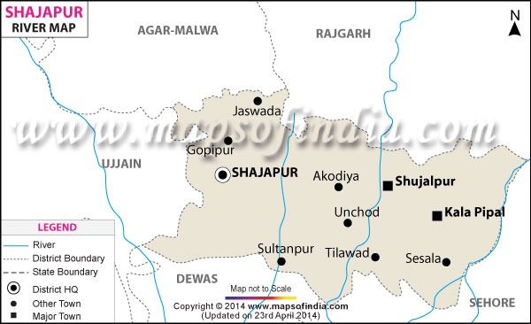 River Map of Shajapur