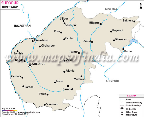 River Map of Sheopur
