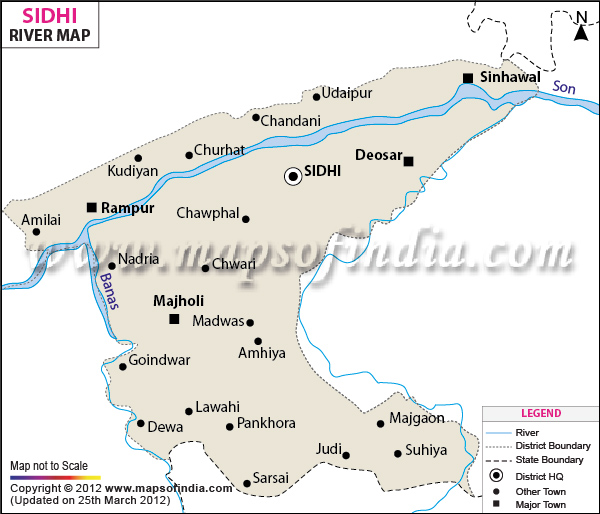 River Map of Sidhi