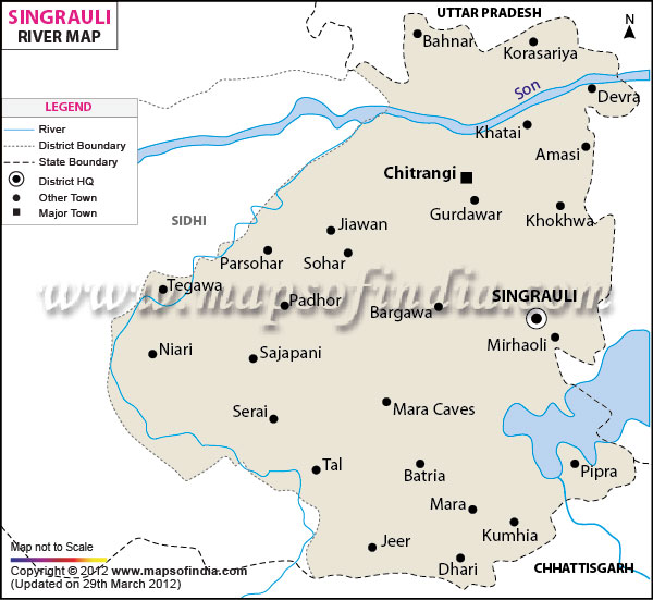 River Map of Singrauli