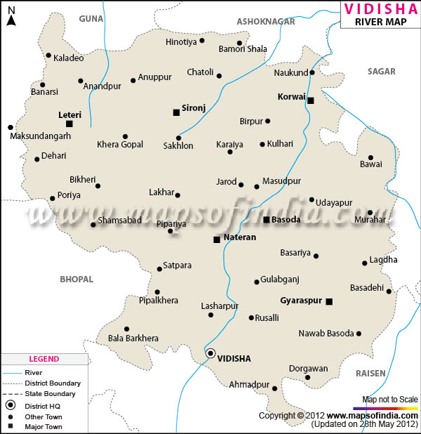 River Map of Vidhisha