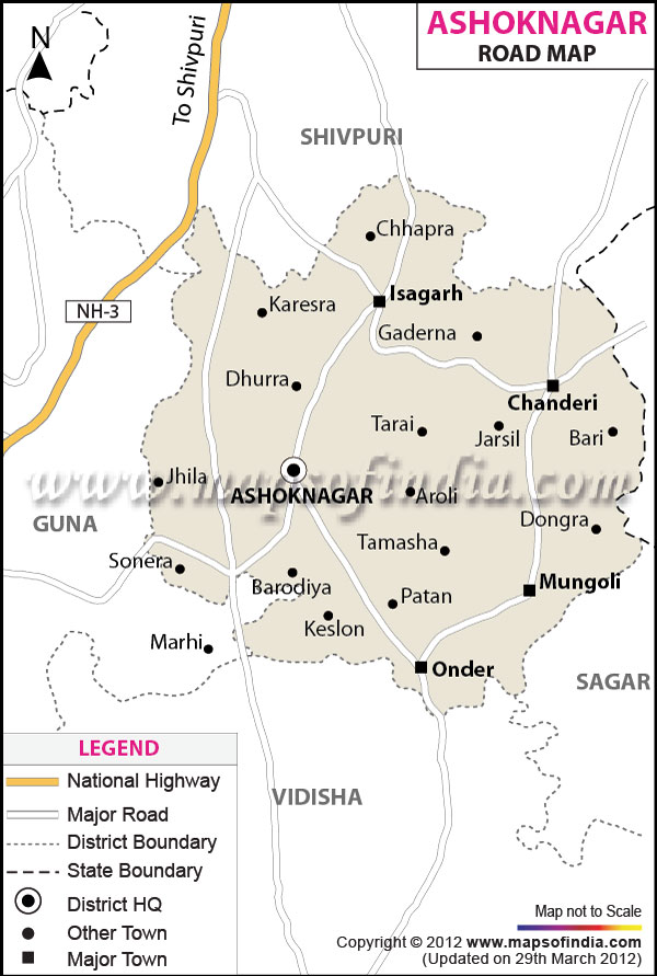 Road Map of Ashok-Nagar