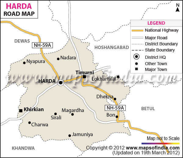 Road Map of Harda