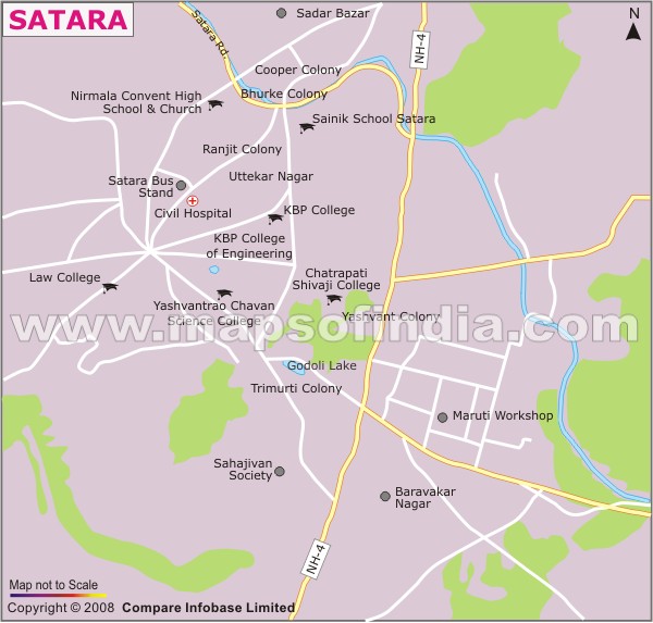 City Map of Satara