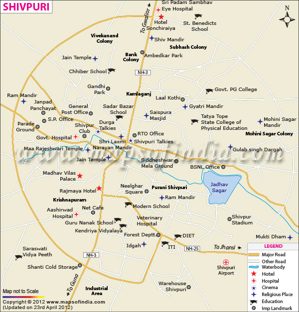 City Map of Shivpuri