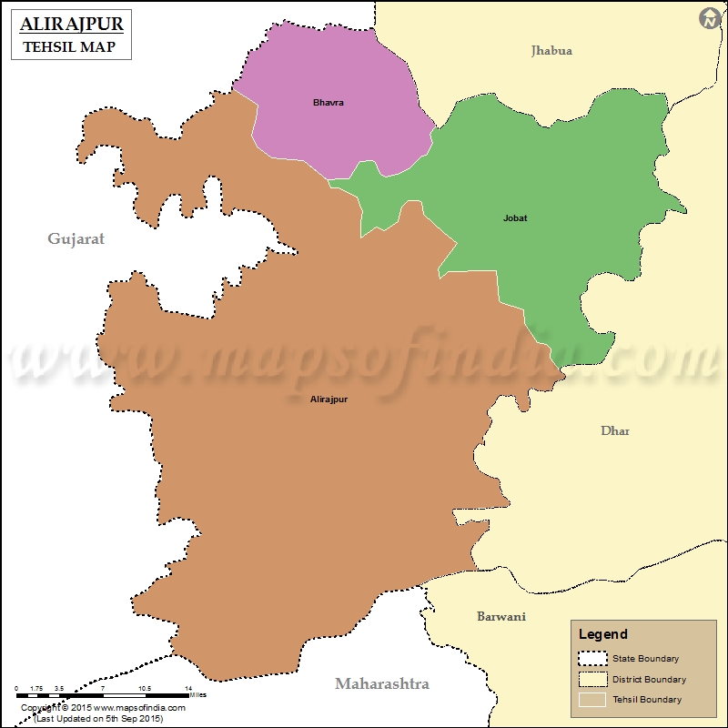 Tehsil Map of Alirajpur