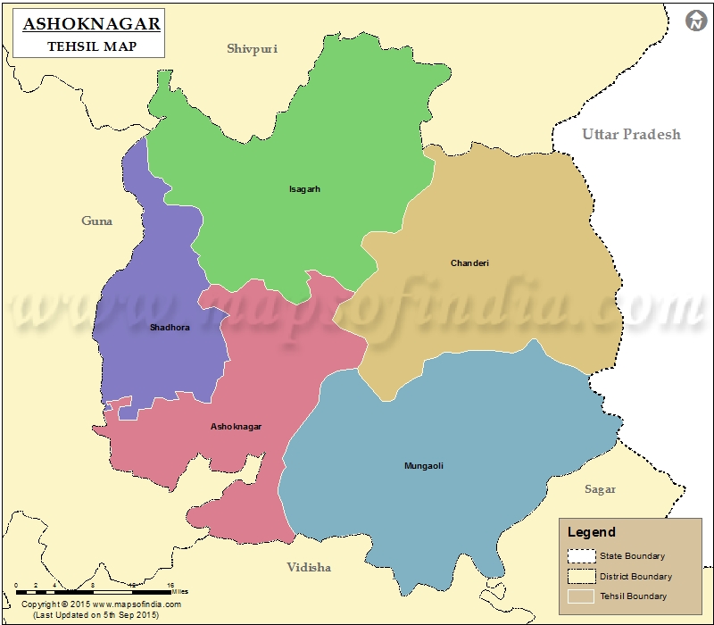 Tehsil Map of Ashoknagar