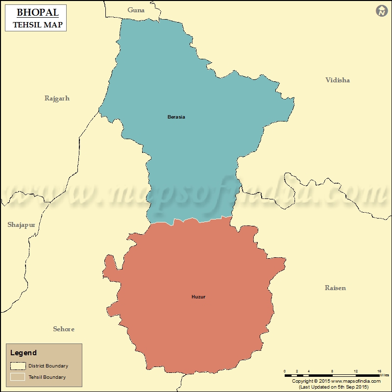 Tehsil Map of Bhopal