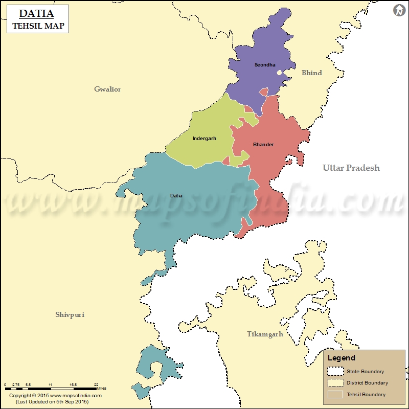 Tehsil Map of Datia