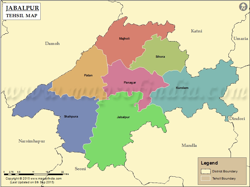 Tehsil Map of Jabalpur