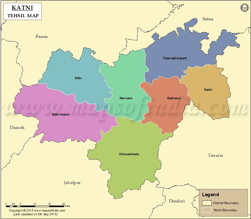 Tehsil Map of Katni