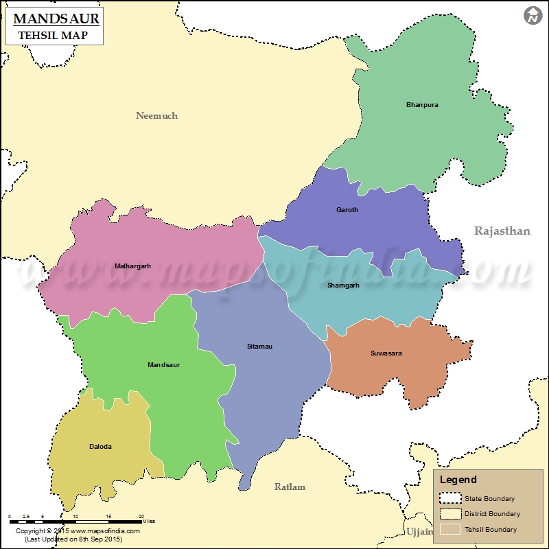 Tehsil Map of Mandsaur