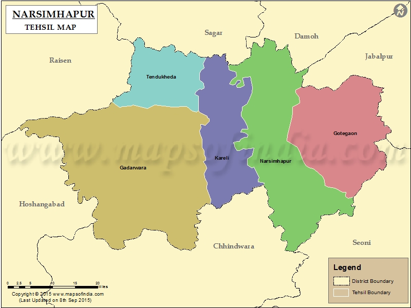 Tehsil Map of Narsimhapur