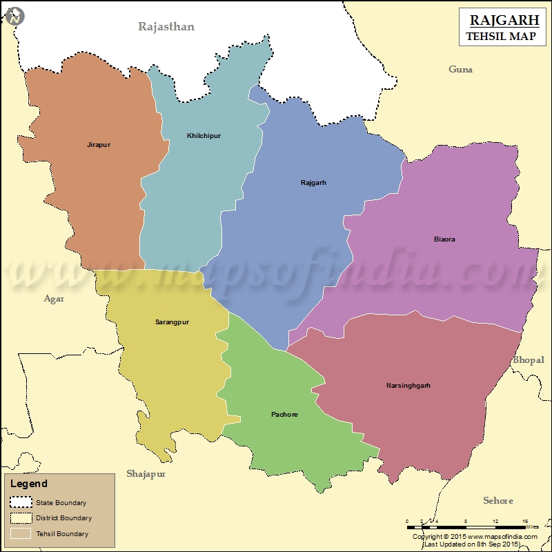 Tehsil Map of Rajgarh