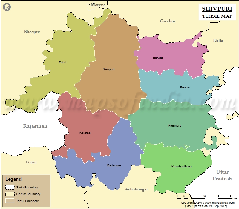 Tehsil Map of Shivpuri