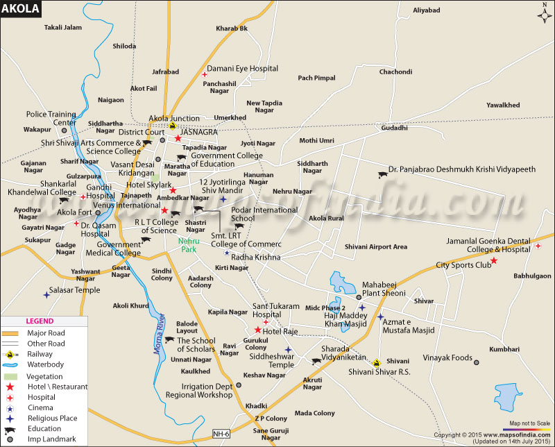 Akola City Map