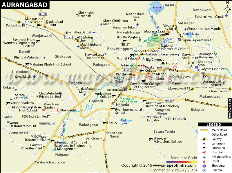 Aurangabad City Map