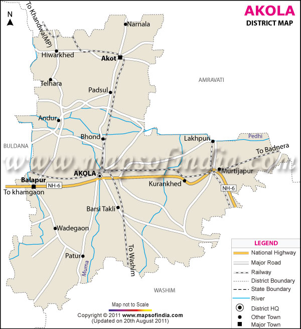 Akola District Map