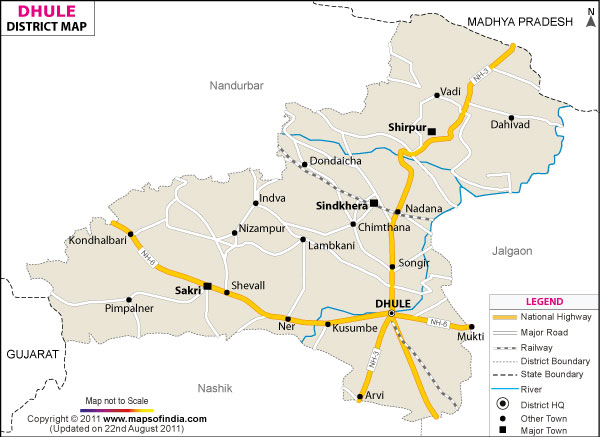 Dhule City Survey Map Dhule District Map