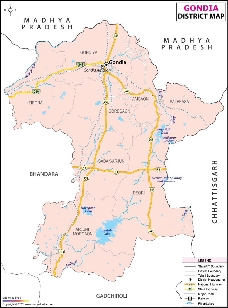 District Map of Gondia