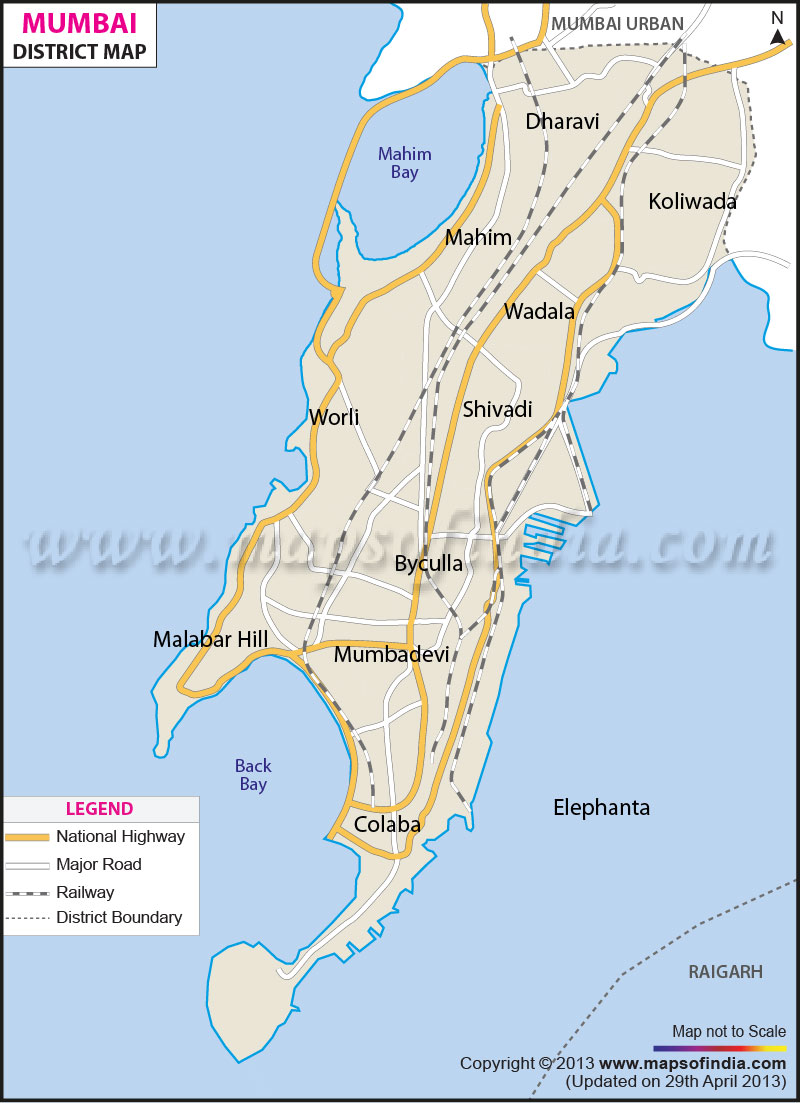 District Map of Mumbai