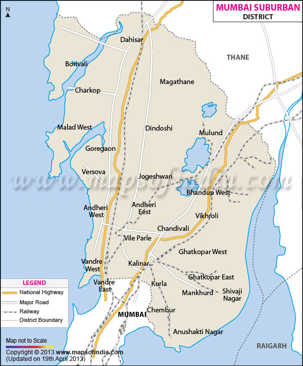 District Map of Mumbai Suburban