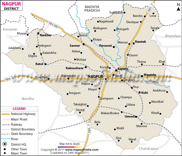 District Map of Nagpur