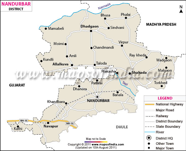 District Map of Nandurbar
